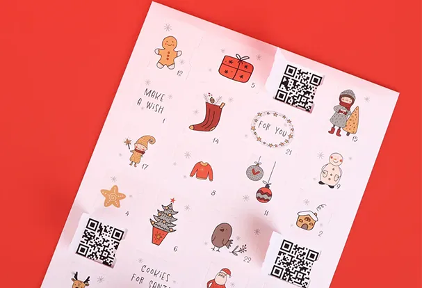 Gestalte jetzt den perfekten Adventskalender für deine Liebsten mit QR-Codes.