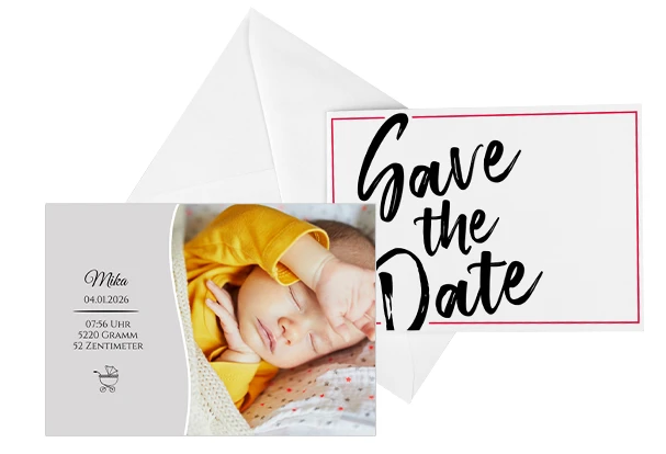 Fotoprodukte Karten: Die kannst du per App auch direkt versenden Beliebte Fotoprodukte zu jedem Anlass: Postkarten, Klappkarten und Fotokarten mit Umschlag. Oder direkter Versand per App.