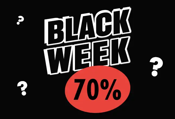 Eines unserer Black Week Angebote bringt dir fette 70% Rabatt! Worauf, erfährst du schon bald.