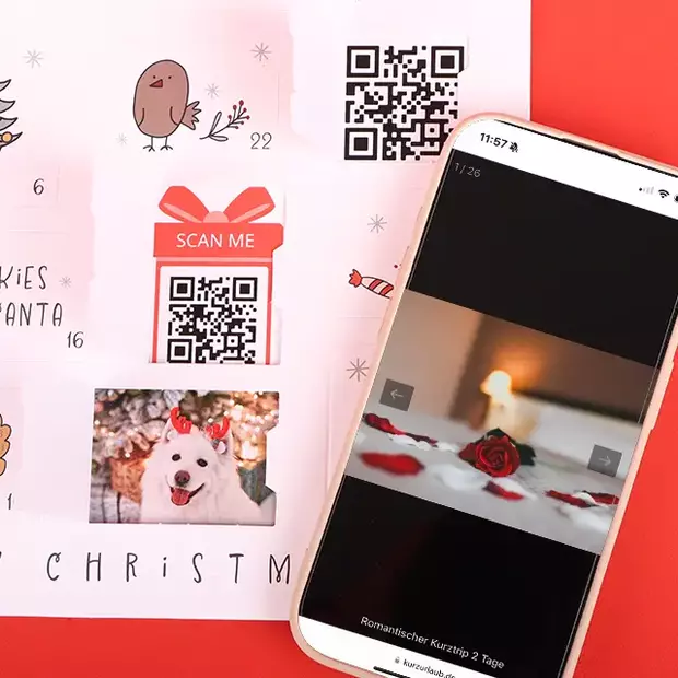 Beim QR-Code Adventskalender selber machen kannst du hinter dem letzten Türchen eine besondere Überraschung platzieren.