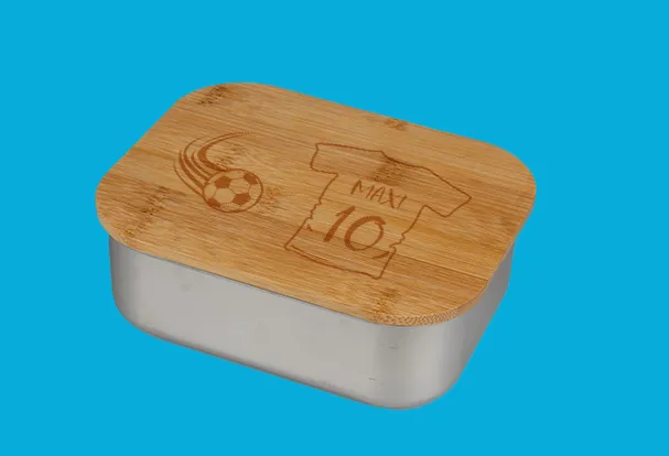 Lunchbox mit Fu0ball Motiv und individuellem Text. Für eine tolle EM2024!