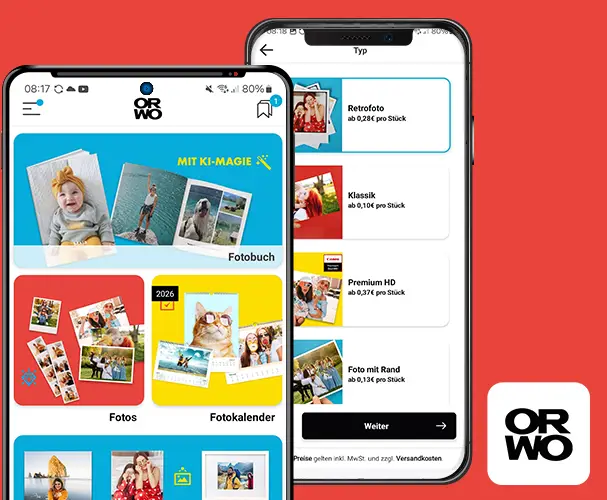 Fotos online bestellen, scharfe Fotos auf Profipapier Jetzt die ORWO FOTO-App downloaden und Fotos online bestellen oder Bilder an unseren WhatsApp Bot schicken, um schnell die hochwertigen Fotos zu erhalten.